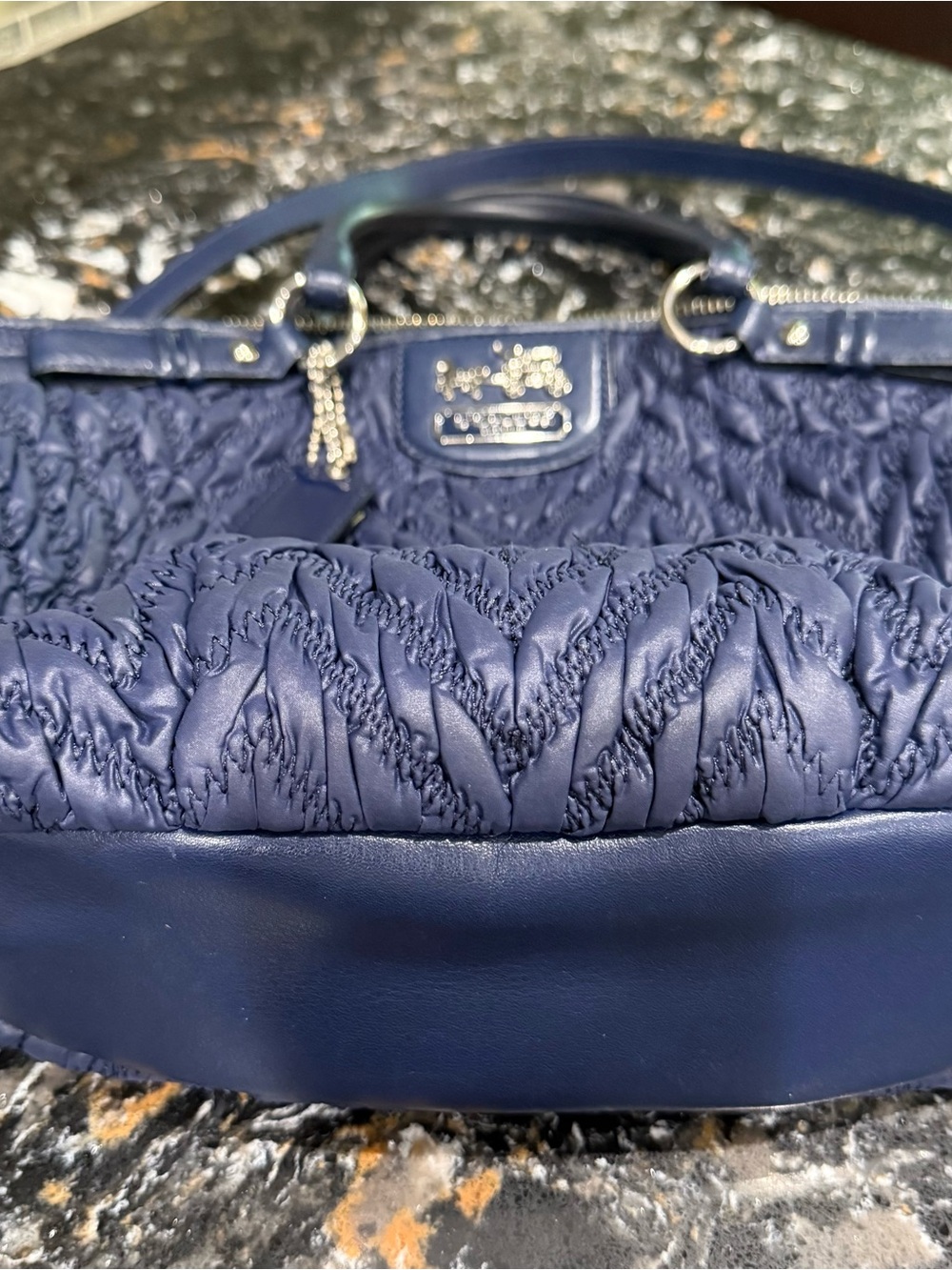 Coach 2011 Madison 70th Anniversary Satchel Quilted Nylon Bag - Picture 7 of 10